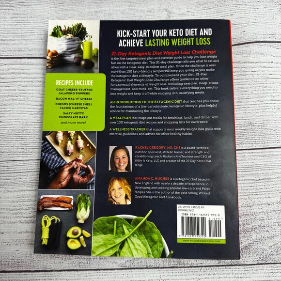 21-Day Ketogenic Diet Weight Loss Challenge: Recipes and Workouts Book - Picture 2 of 4